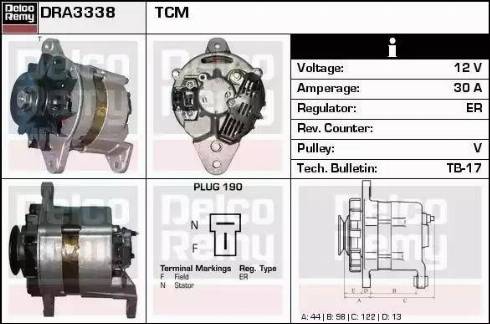 Remy DRA3338 - Alternator furqanavto.az