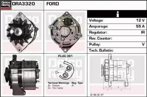 Remy DRA3320 - Alternator furqanavto.az