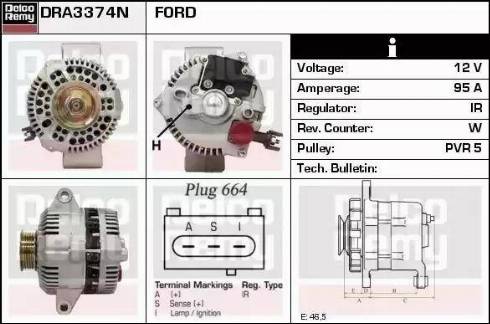 Remy DRA3374N - Alternator furqanavto.az