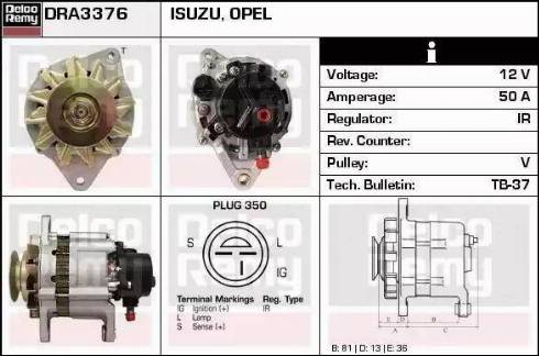 Remy DRA3376 - Alternator furqanavto.az