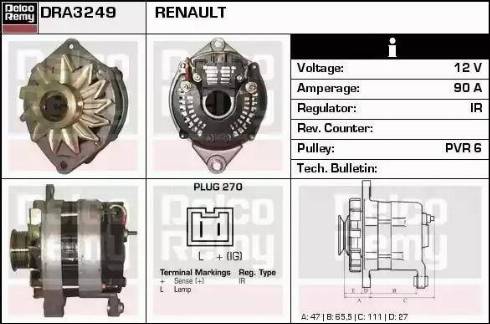 Remy DRA3249 - Alternator furqanavto.az