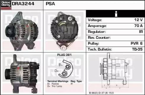 Remy DRA3244 - Alternator furqanavto.az