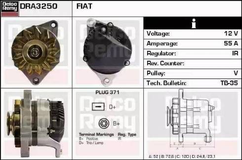 Remy DRA3250 - Alternator furqanavto.az