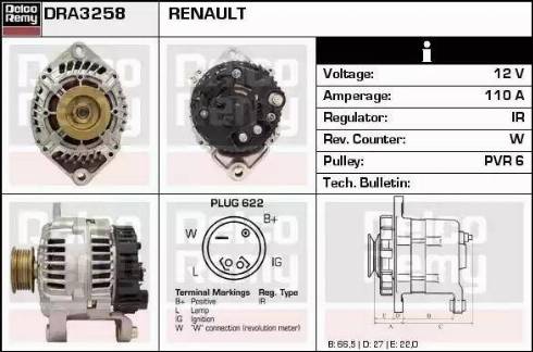 Remy DRA3258 - Alternator furqanavto.az