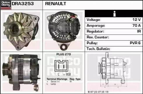 Remy DRA3253 - Alternator furqanavto.az