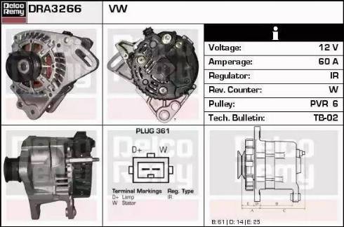 Remy DRA3266 - Alternator furqanavto.az