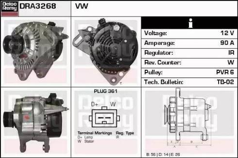 Remy DRA3268 - Alternator furqanavto.az