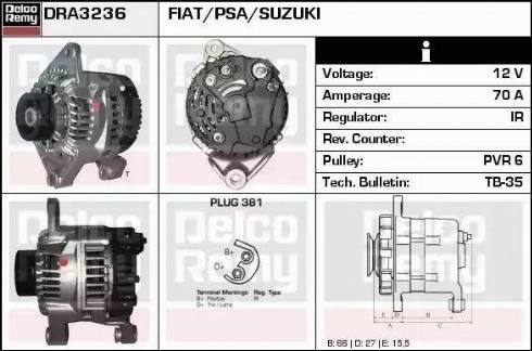 Remy DRA3236 - Alternator furqanavto.az