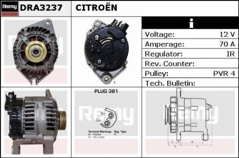 Remy DRA3237 - Alternator furqanavto.az