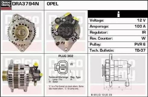 Remy DRA3794N - Alternator furqanavto.az