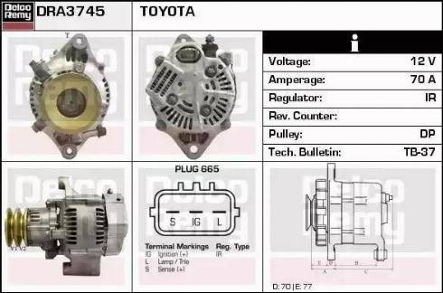 Remy DRA3745 - Alternator furqanavto.az