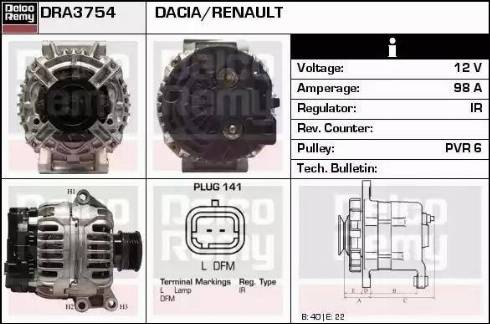 Remy DRA3754 - Alternator furqanavto.az