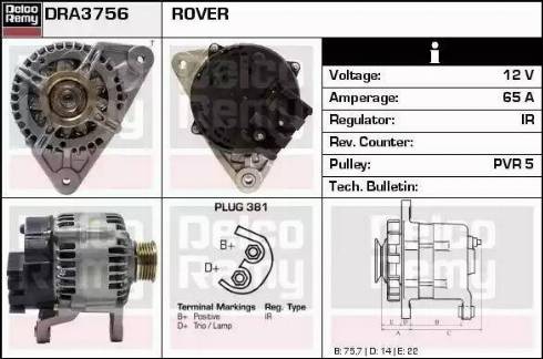 Remy DRA3756 - Alternator furqanavto.az