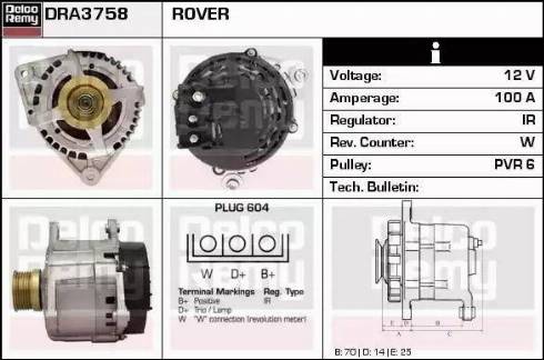 Remy DRA3758 - Alternator furqanavto.az