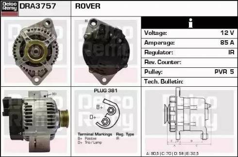 Remy DRA3757 - Alternator furqanavto.az