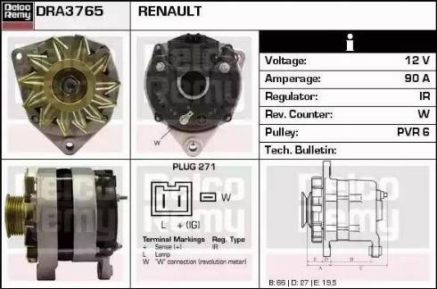 Remy DRA3765 - Alternator furqanavto.az