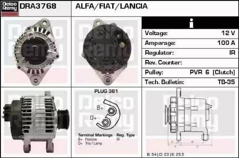 Remy DRA3768 - Alternator furqanavto.az