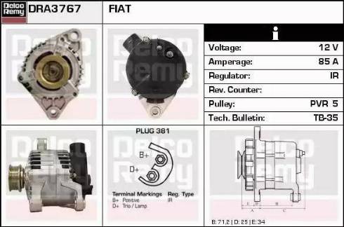 Remy DRA3767 - Alternator furqanavto.az