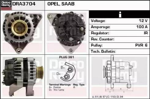 Remy DRA3704 - Alternator furqanavto.az