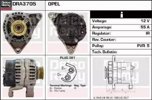 Remy DRA3705 - Alternator furqanavto.az