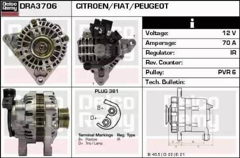 Remy DRA3706 - Alternator furqanavto.az