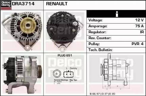 Remy DRA3714 - Alternator furqanavto.az