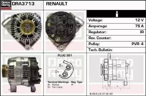 Remy DRA3713 - Alternator furqanavto.az