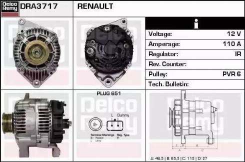 Remy DRA3717 - Alternator furqanavto.az