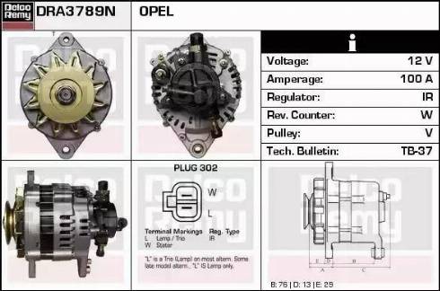 Remy DRA3789N - Alternator furqanavto.az