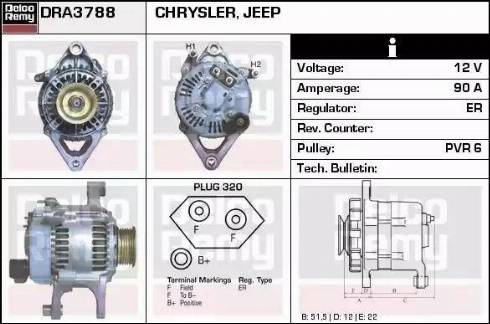 Remy DRA3788 - Alternator furqanavto.az