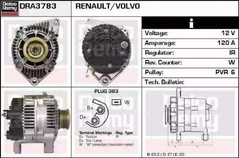 Remy DRA3783 - Alternator furqanavto.az