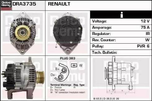 Remy DRA3735 - Alternator furqanavto.az