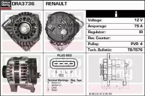 Remy DRA3736 - Alternator furqanavto.az
