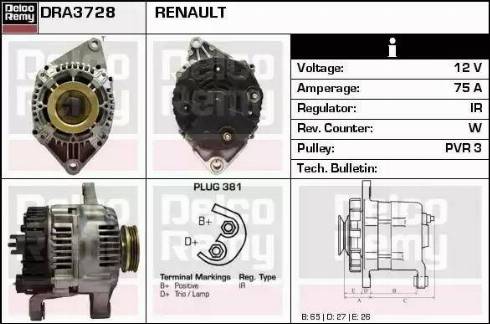 Remy DRA3728 - Alternator furqanavto.az