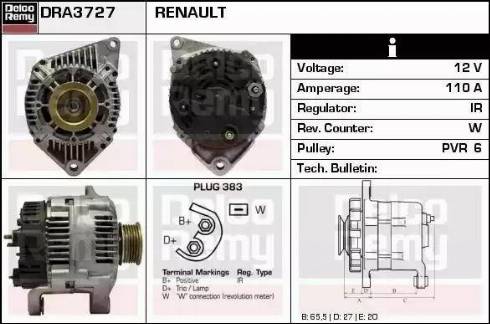 Remy DRA3727 - Alternator furqanavto.az