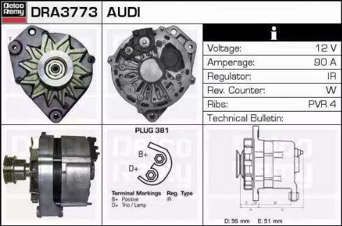 Remy DRA3773 - Alternator furqanavto.az