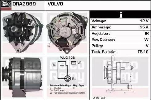 Remy DRA2960 - Alternator furqanavto.az