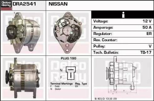 Remy DRA2541 - Alternator furqanavto.az