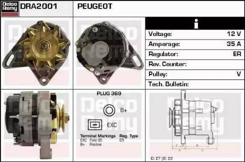 Remy DRA2001 - Alternator furqanavto.az