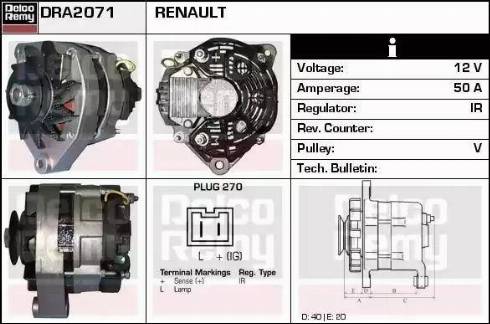 Remy DRA2071 - Alternator furqanavto.az