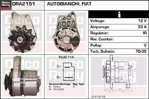 Remy DRA2151 - Alternator furqanavto.az