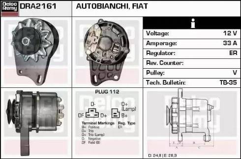 Remy DRA2161 - Alternator furqanavto.az