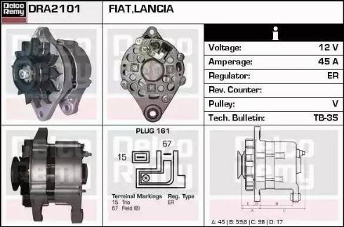 Remy DRA2101 - Alternator furqanavto.az