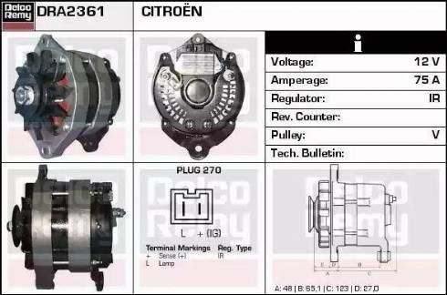 Remy DRA2361 - Alternator furqanavto.az