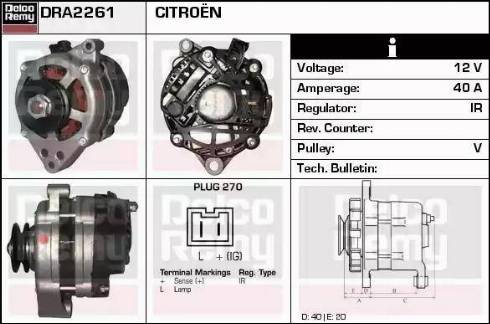 Remy DRA2261 - Alternator furqanavto.az