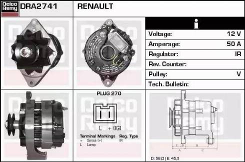 Remy DRA2741 - Alternator furqanavto.az