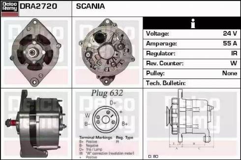 Remy DRA2720 - Alternator furqanavto.az