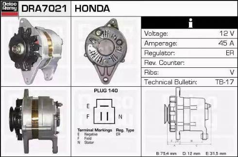 Remy DRA7021 - Alternator furqanavto.az