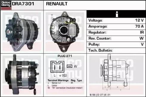 Remy DRA7301 - Alternator furqanavto.az