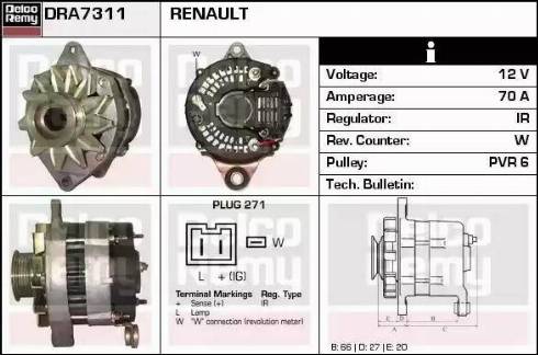 Remy DRA7311 - Alternator furqanavto.az